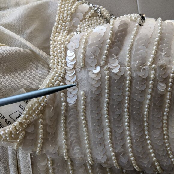 VINTAGE beaded masterpeice - 80's top and skirt, - Picture 13 of 16